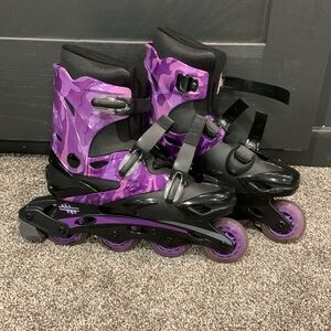 LINEAR Purple camo inline roller blades